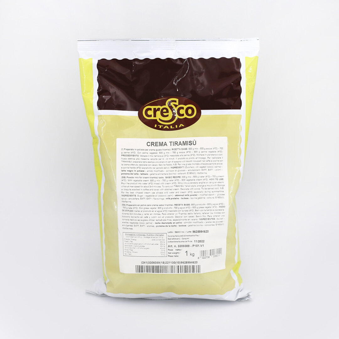 Preparato in polvere per crema gusto tiramisù