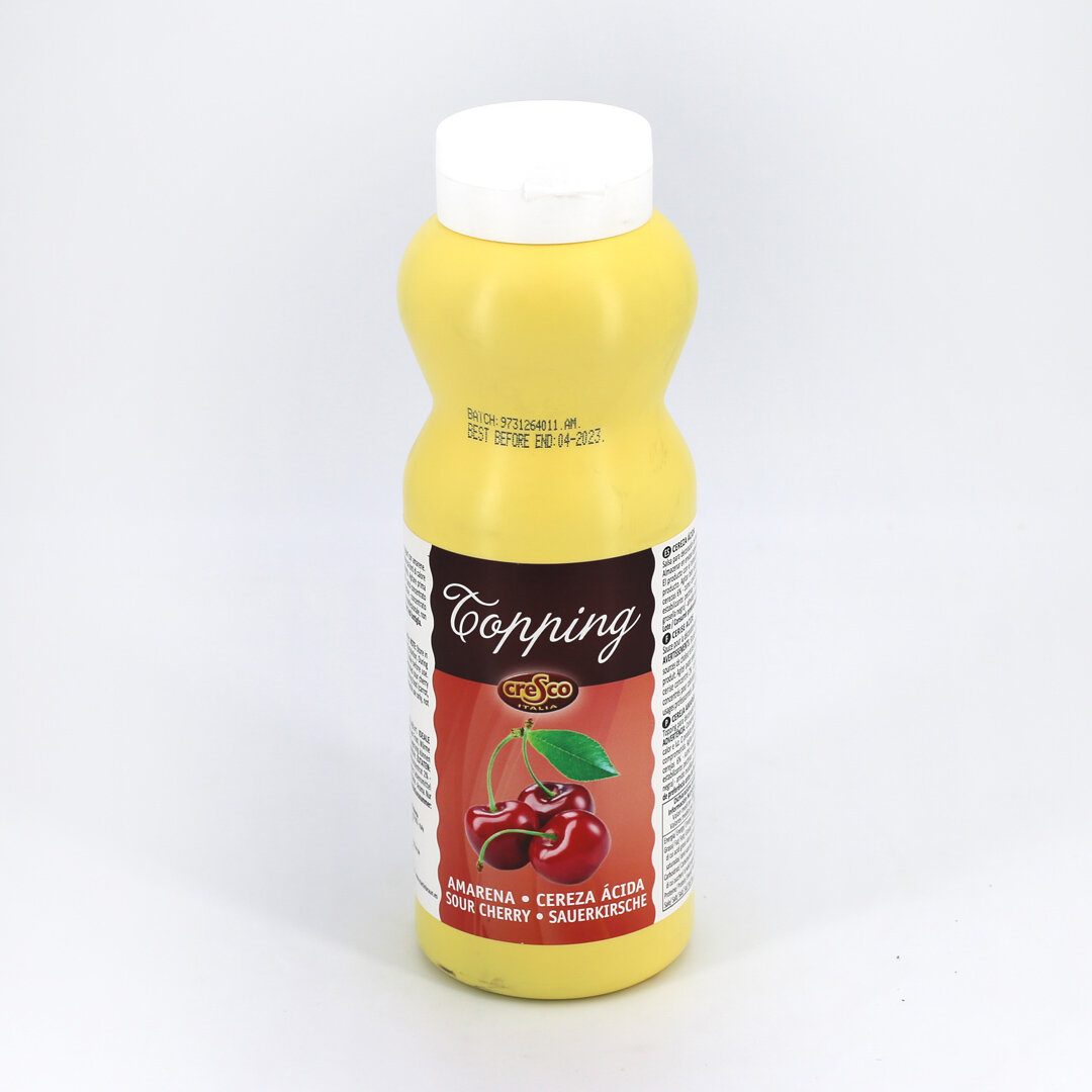 Salsa in bottiglia per guarnizione di gelati e torte per gelateria, pasticceria e ristorazione