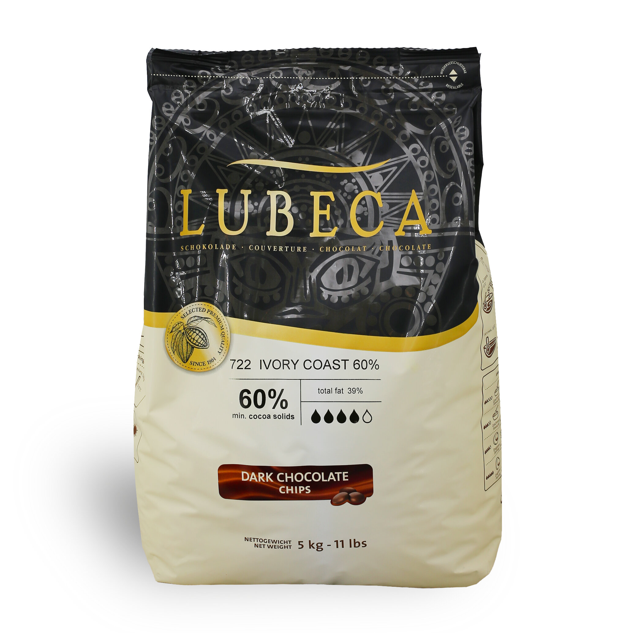 PACK IVORY COAST 60 CHIPS LUBECA